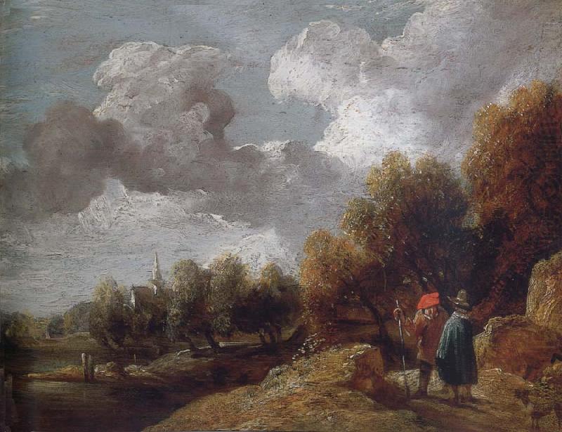 Landscape after Teniers, John Constable